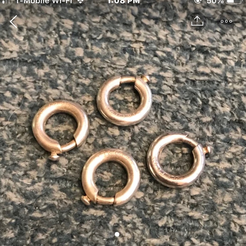 Authentic Tiffany charm clasps